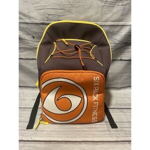 6 Pack Fitness Prodigy Pursuit Backpack Travel Fit Orange/Purple Sports Laptop